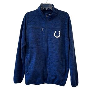 NFL Indianapolis Colt's Women's Full Zip Blue Fleece Warm Jacket XL